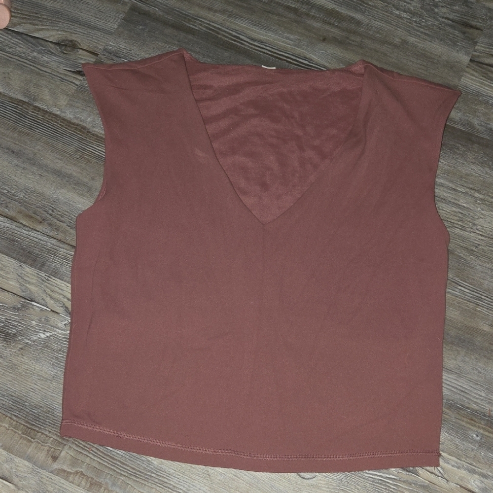 Athleta Women's Muscle Tee in Deep Brown